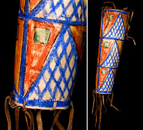 Parfleche, Sioux cylindrical case